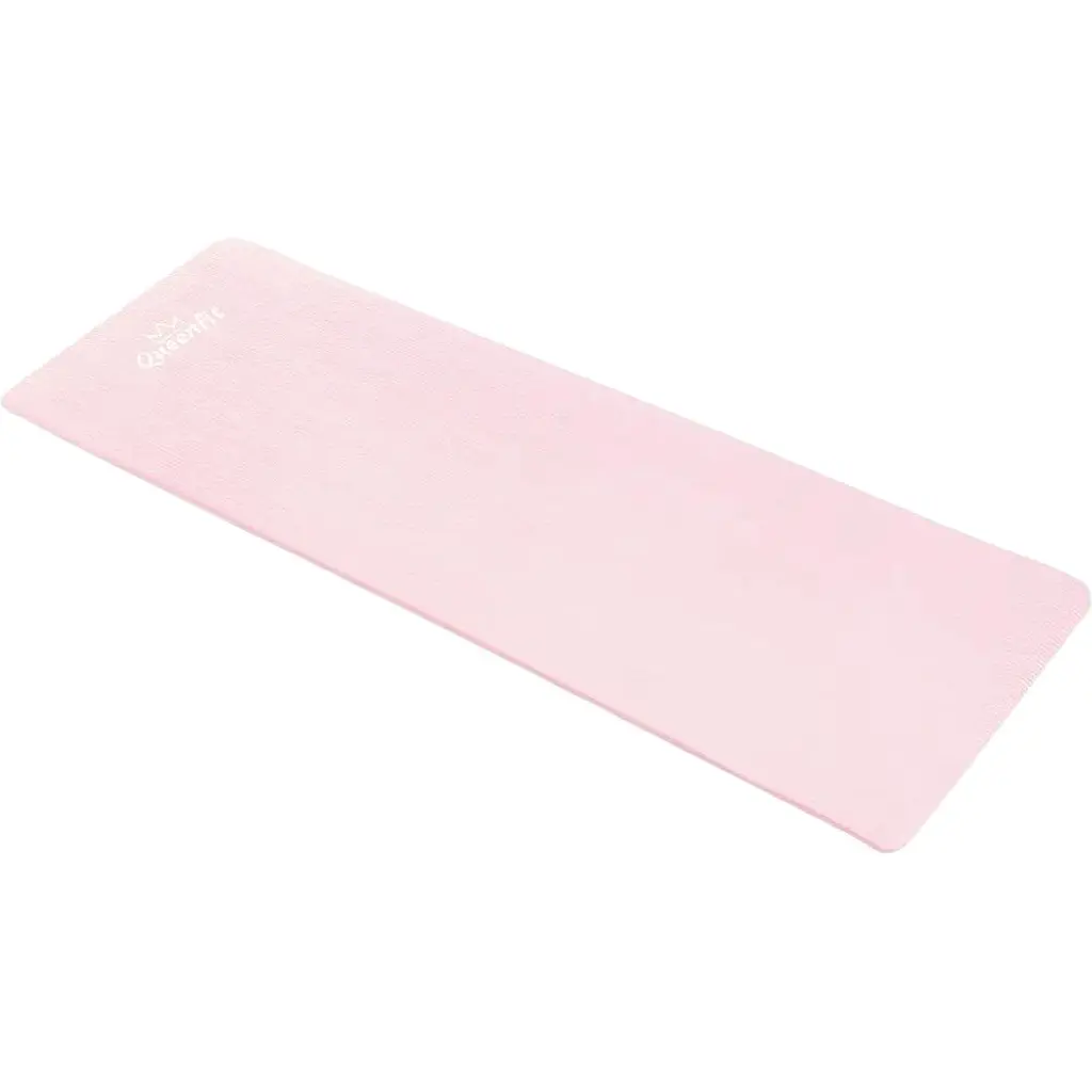 Килимок для фітнесу та йоги Queenfit NBR 1.5 см рожевий - фото 4