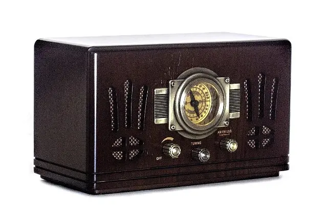 Ретро радіо програвач Daklin Де Голль AM/FM,MP3/ USB/ SD дерево Горіх (RP-057) - фото 3
