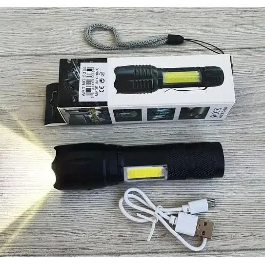 Ліхтар акумуляторний Bailong BL-T6-29 T6 + COB Bailong 5385 ручний Чорний - фото 2
