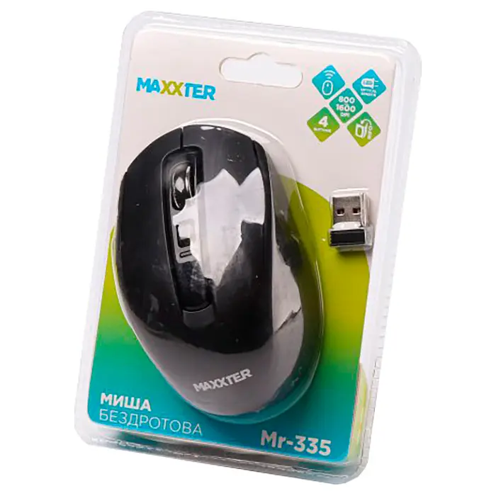 Миша Maxxter Mr-335 USB Black - фото 4