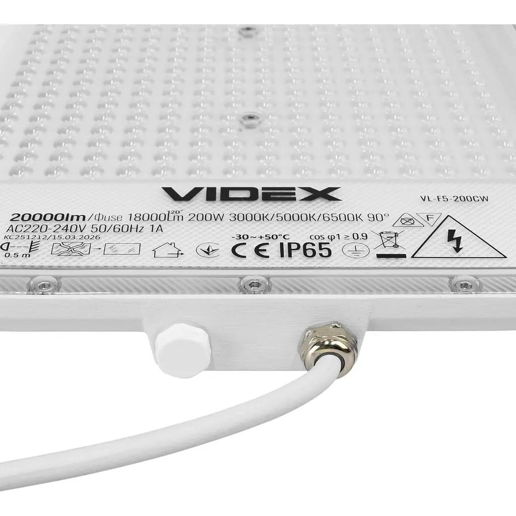 Світлодіодний прожектор Videx F5 200W White (VL-F5-200CW) [168711] - фото 10
