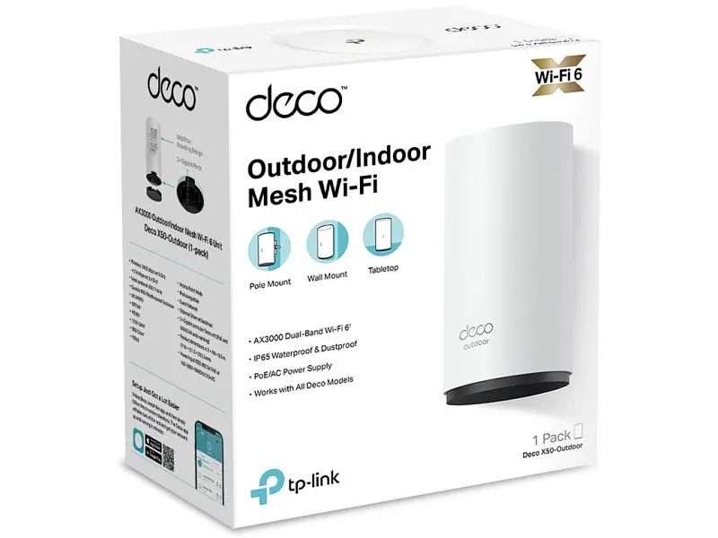 Бездротовий маршрутизатор (роутер) TP-LINK Deco X50 Outdoor - фото 2