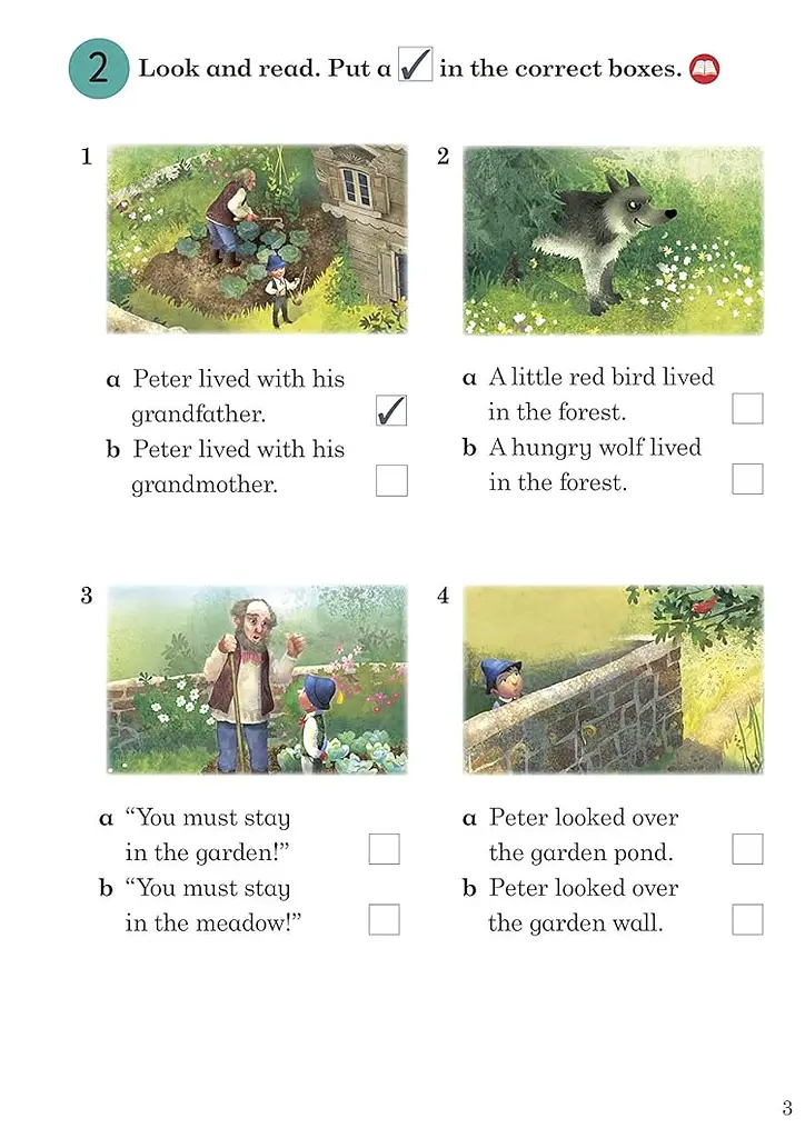 Ladybird Readers 4 Peter and the Wolf Activity Book - фото 3