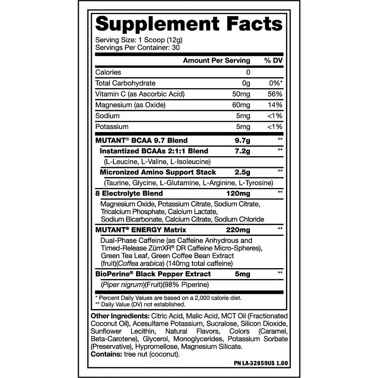 Аминокислота Mutant BCAA Energy Персик 780 г - фото 2