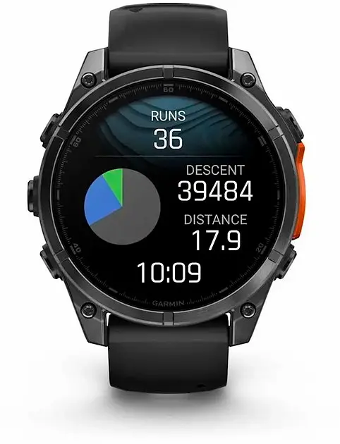 Смарт-часы Garmin Fenix 8 47mm AMOLED Slate Gray with Black Silicone Band (010-02904-00) - фото 2