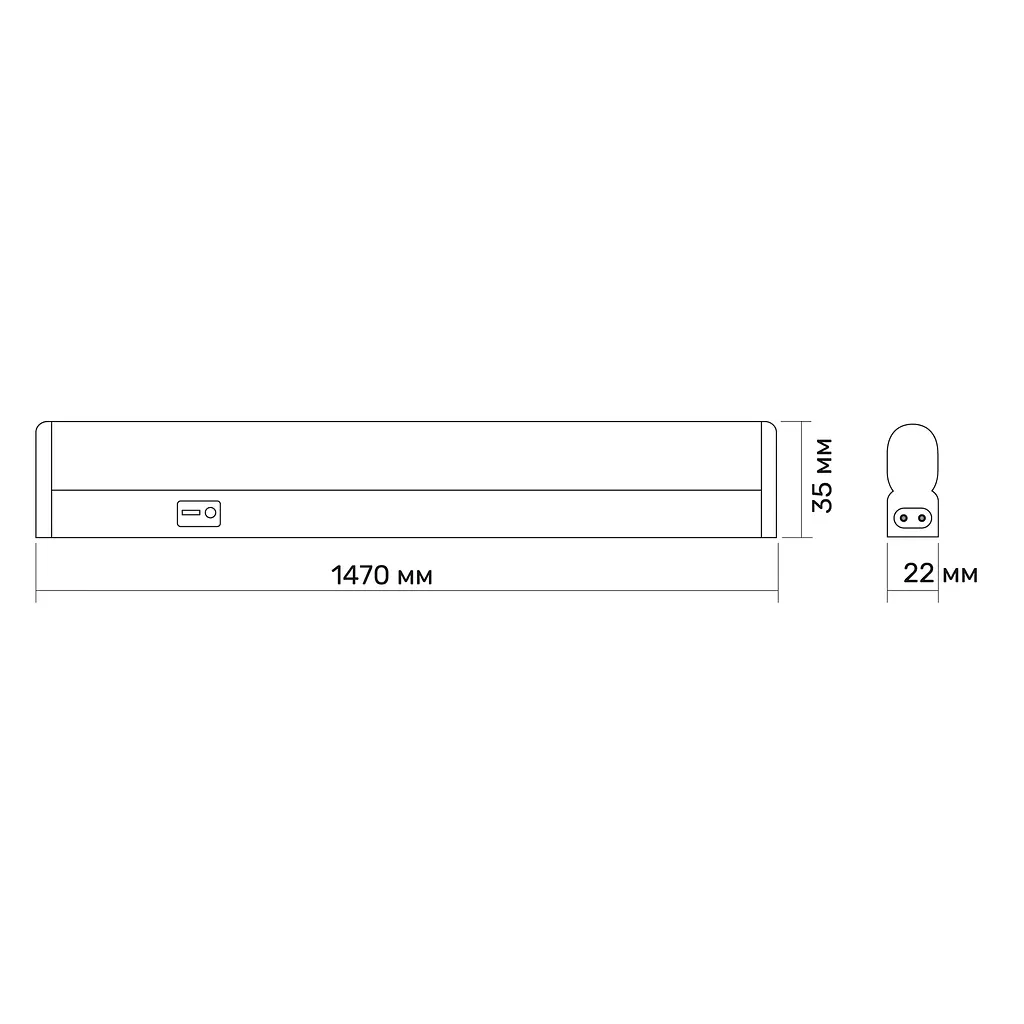 LED світильник лінійний Titanum T5, 25W 1.5м 5000K (26380-000) - фото 4