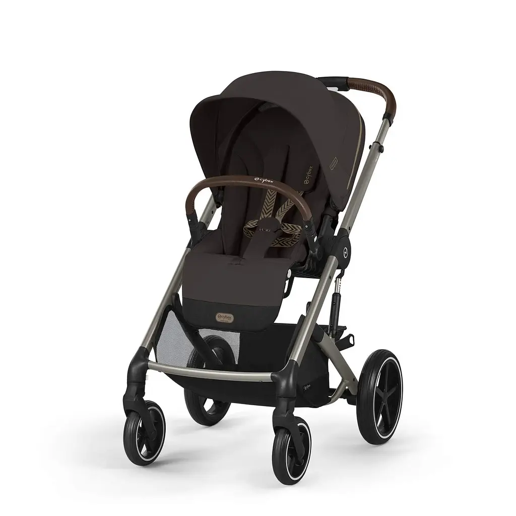Коляска Cybex Balios S Lux TPE Chocolate Brown з бампером + Люлька Cybex S Chocolate Brown  - фото 2