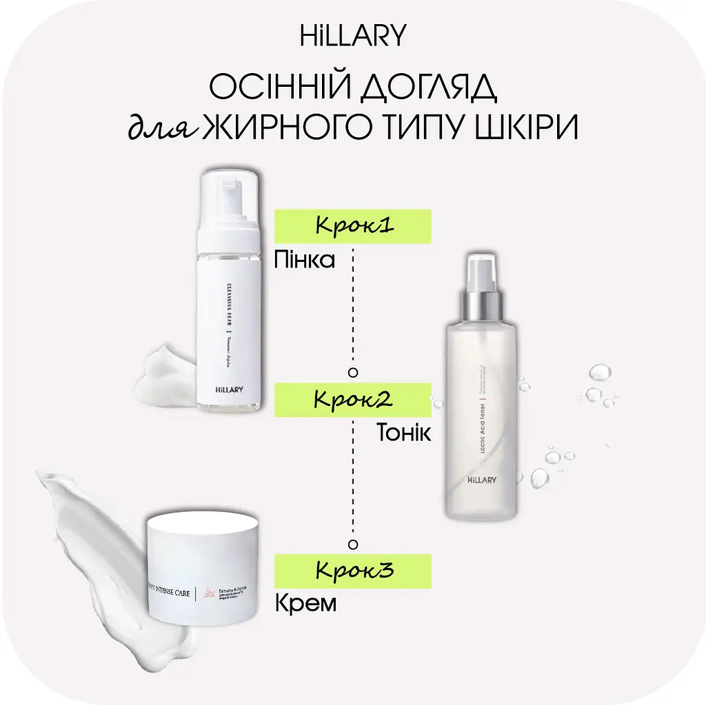 Осінній догляд для жирного типу шкіри Hillary - фото 2