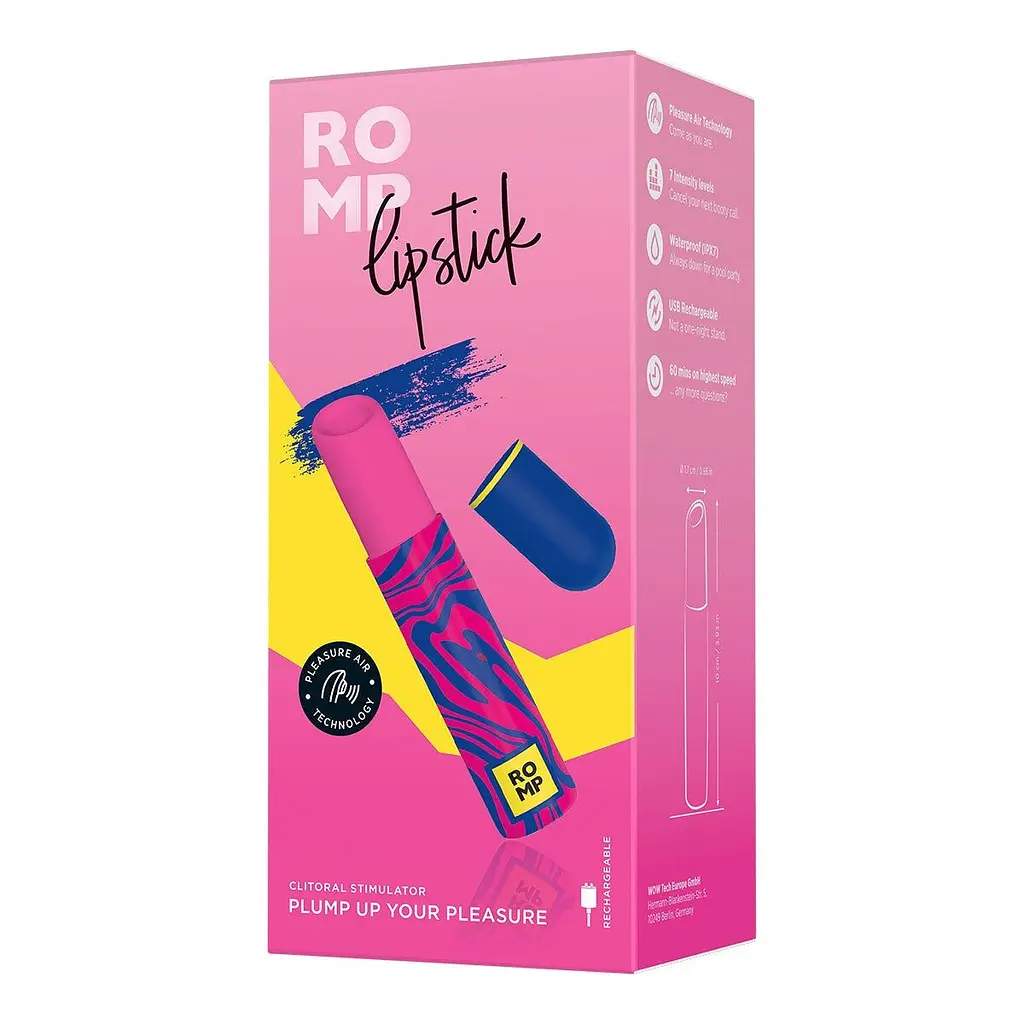 Стимулятор Romp Lipstick Вакуумний клітора - фото 9
