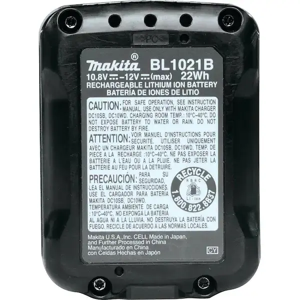 Акумулятор для продукції Makita CXT BL1021B, 12 В, 2 А⋅год (632F59-1) - фото 6
