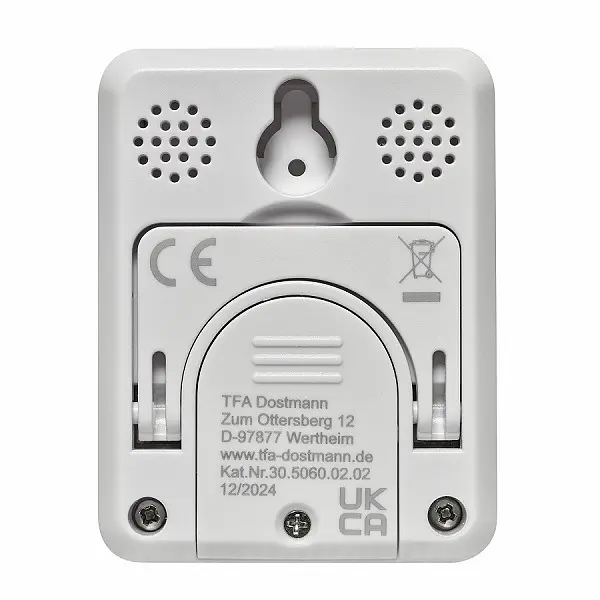 Цифровой термогигрометр TFA белый 45x15x58 мм (30506002) - фото 5