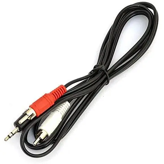 Кабель AUX 3.5 мм мини джек - 2 * RCA (тюльпана) 1.5 м - фото 2