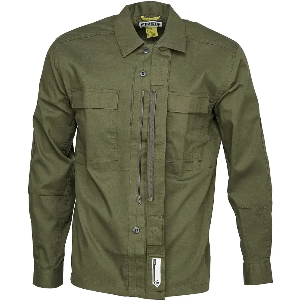 Сорочка First Tactical Men’s V2 BDU Long Sleeve Shirt. XL. Green - фото 2