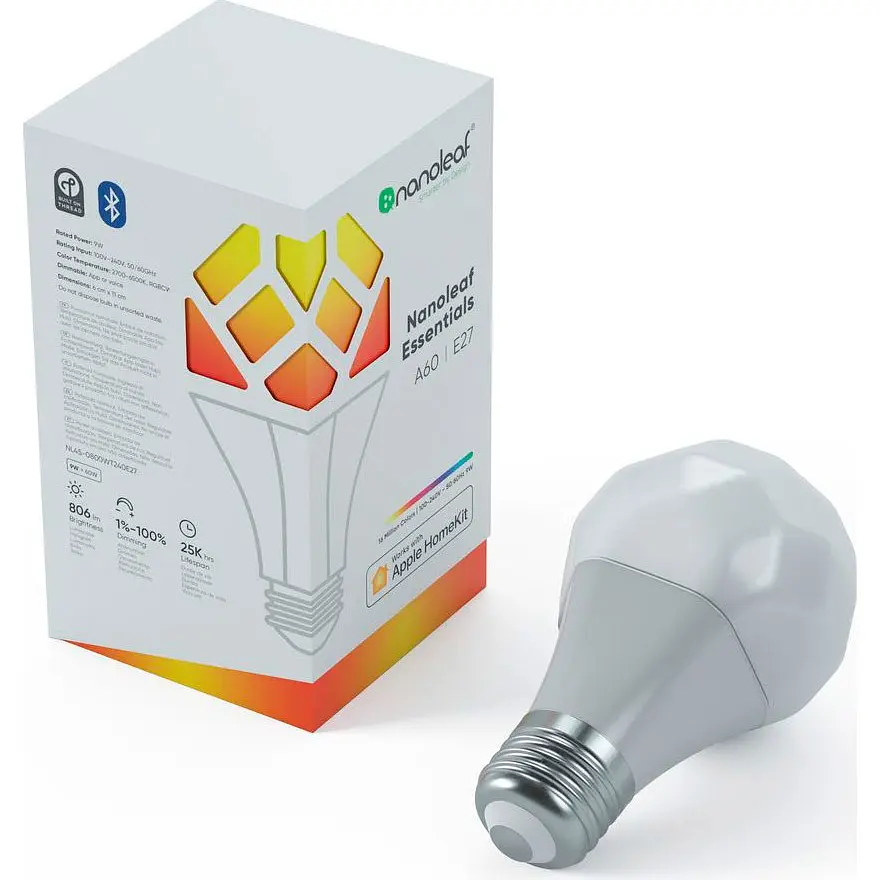 Розумна лампочка Nanoleaf Essentials E27 9W Apple Homekit 1 шт. [NL45-0800WT240E27] [87855] - фото 4