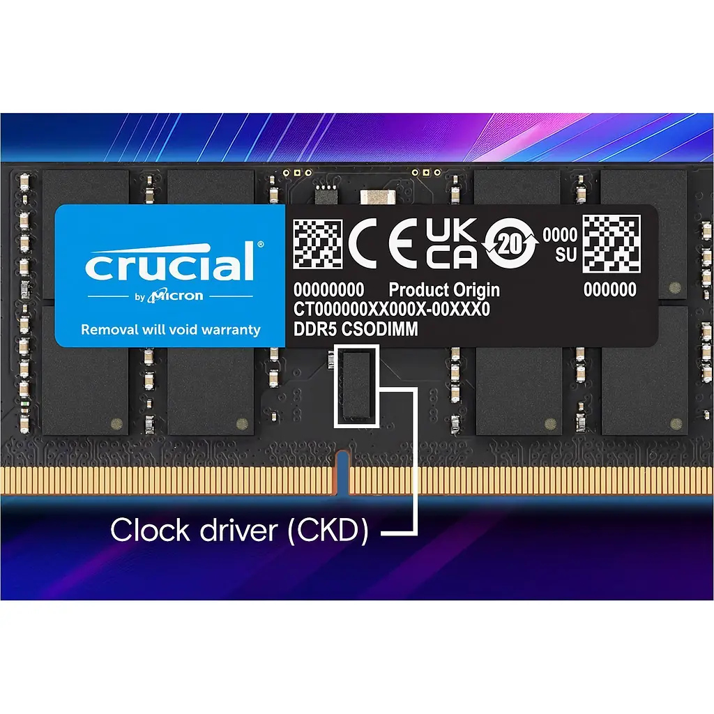 Модуль пам'яті SO-DIMM DDR5 Crucial 16GB 6400MHz (CT16G64C52CS5) [147394] - фото 5
