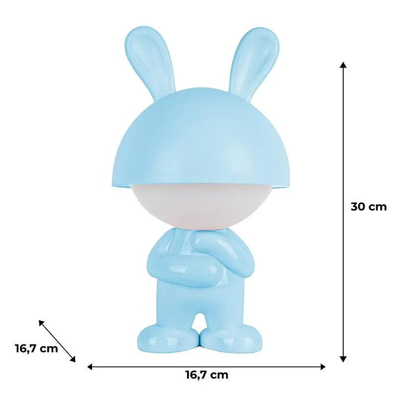 Світильник-нічник Kite LED з акумулятором Dreamy Bunny блакитний (K25-315-1-3) - фото 5