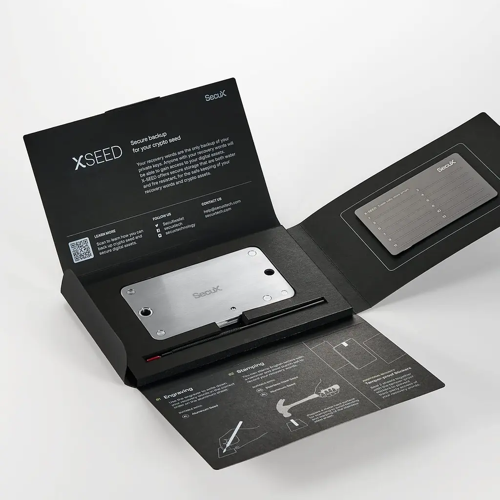 Мнемонічний планшет SecuX X-SEED PRO для зберігання сід-фрази - фото 5