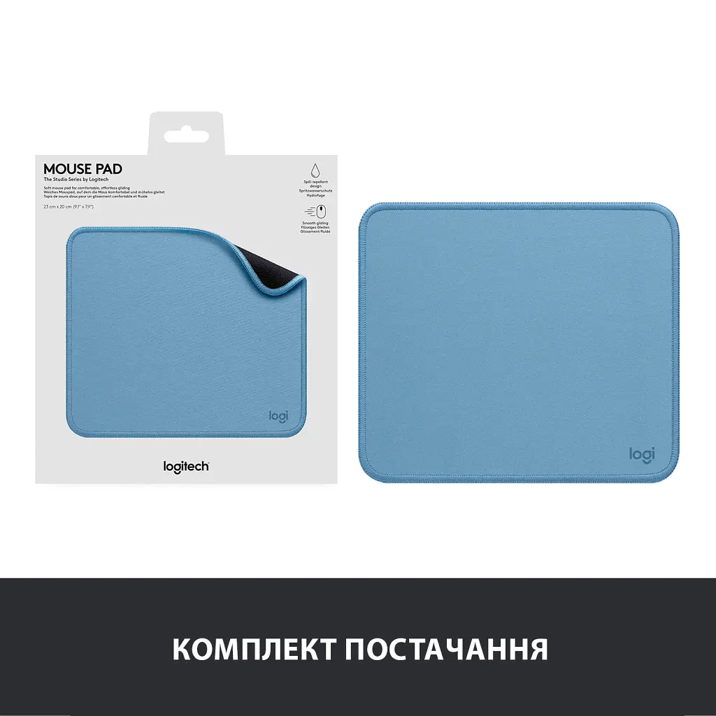 Килимок для мишки Logitech Mouse Pad Studio Series Blue (956-000051) - фото 8