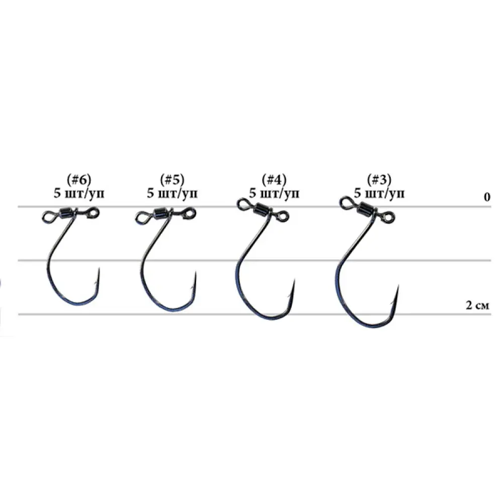 Гачок Decoy Worm123 DS Hook Masubari 3 (5 шт/уп) - фото 2