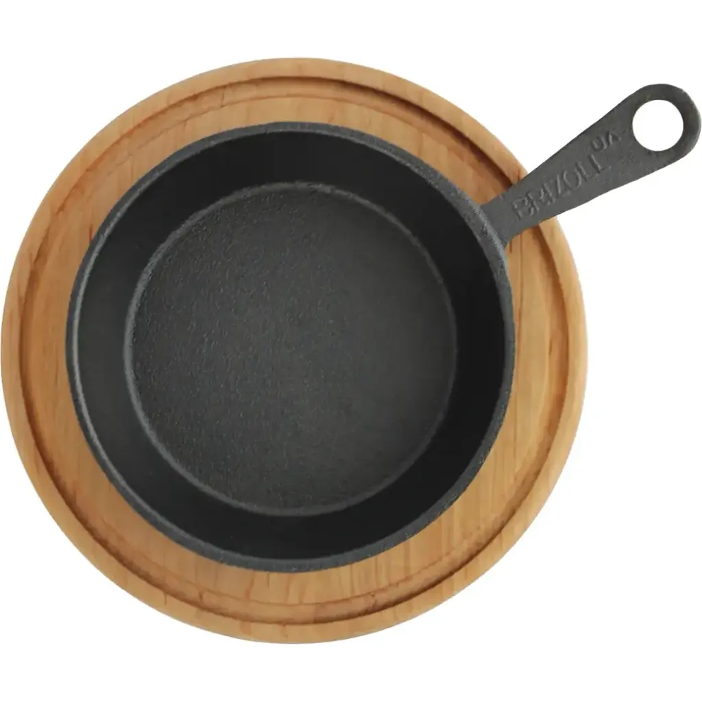 Сковорода Brizoll Horeca порційна з ручкою та з круглою підставкою 14 см (H1430R-DK) - фото 8