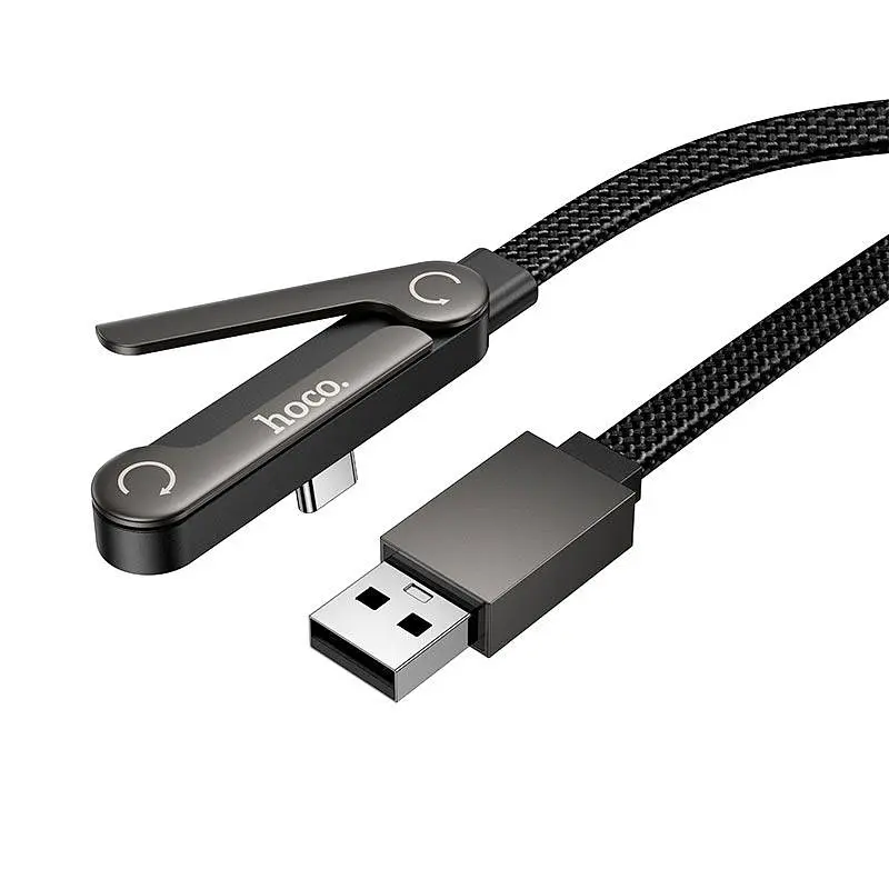 Кабель HOCO Type-C Exquisite bracket charging data cable U150 1.2m, 36W/3A - фото 2
