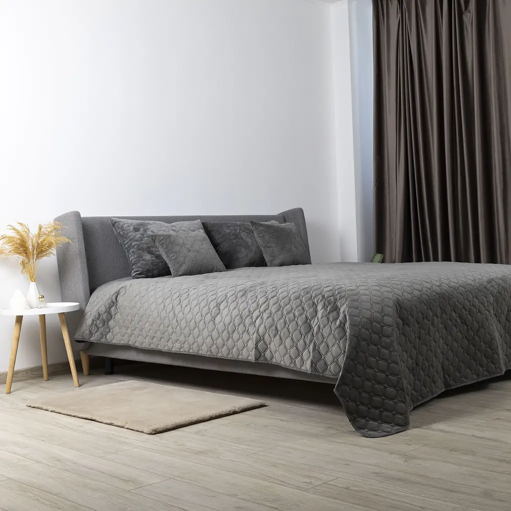 Покривало ТЕП Velour 150х210 см сіре (4-00515_22391) - фото 7