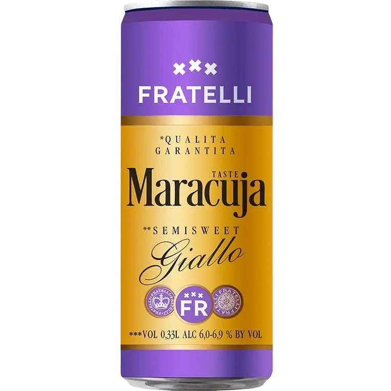 Набір напоїв винних Fratelli Moscato слабоалкогольних газованих: Bianco напівсолодкий білий + Bongo білий напівсолодкий + Maracuja Giallo білий напівсолодкий + Rosso червоний напівсолодкий + Fragolino Bianco білий напівсолодкий 3.3 л (10 шт. х 0.33 л) - фото 5