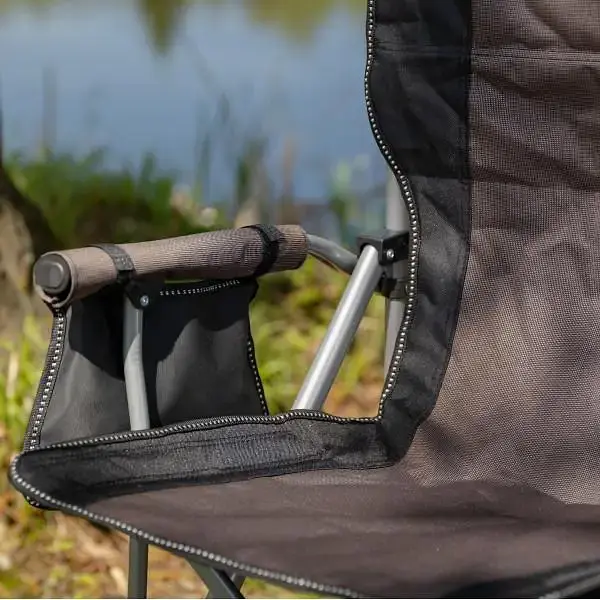 Крісло туристичне Lugi розкладне з підлокітниками коричневе SJ-0054BR - фото 10
