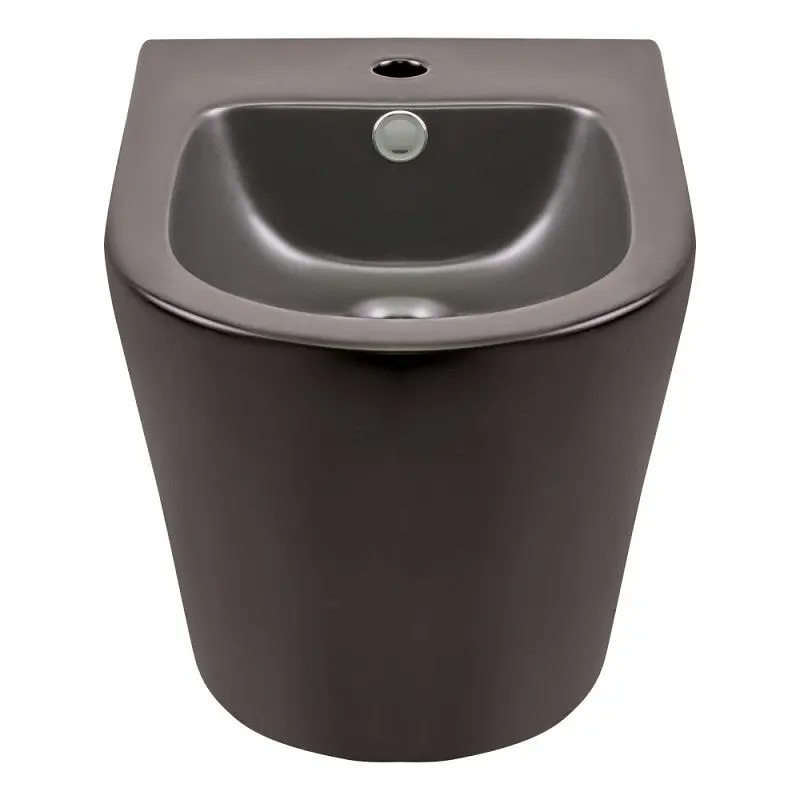 Біде підвісне Qtap Scorpio QT1455053FMB, Чорний матовий - фото 2