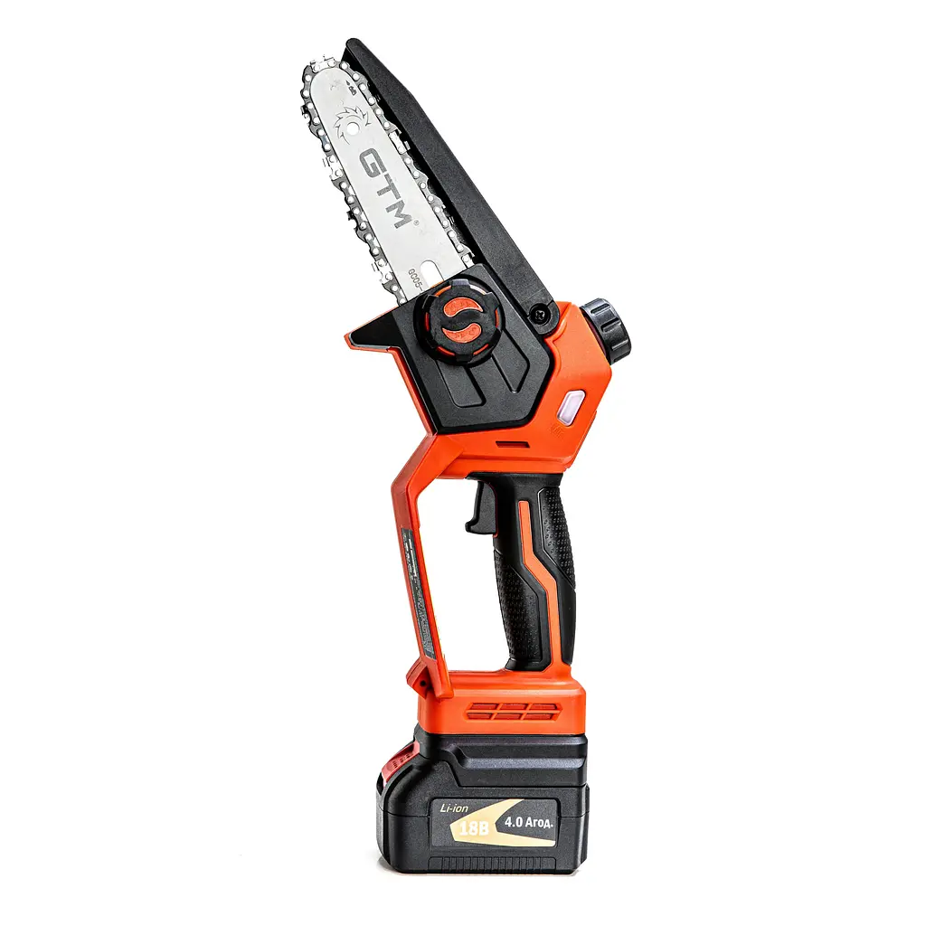 Пила ланцюгова акумуляторна GTM CS18/127BL KIT (12.7 см, 10.5 м/с, BL, 18V, кейс) - фото 4