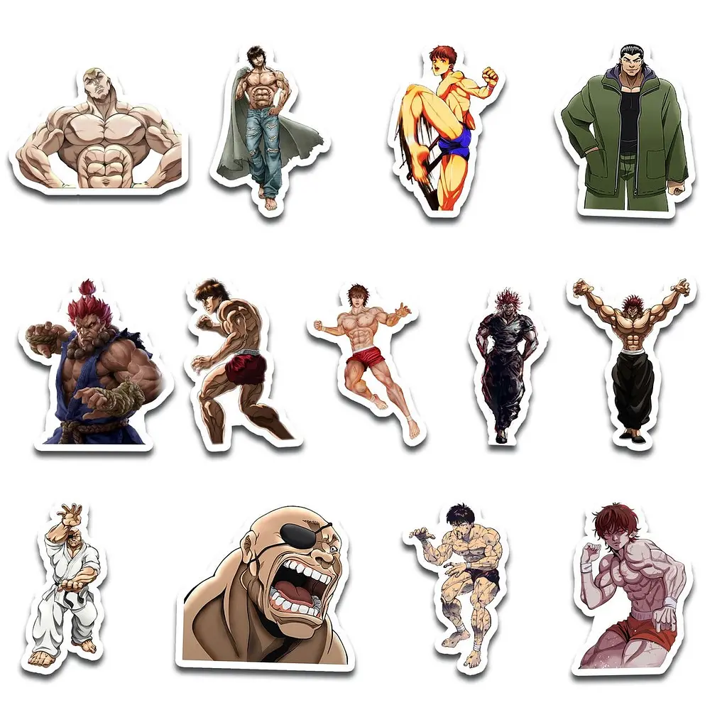 Стикерпак GeekLand Baki the Grappler 45 штук (SP BG 01) - фото 4