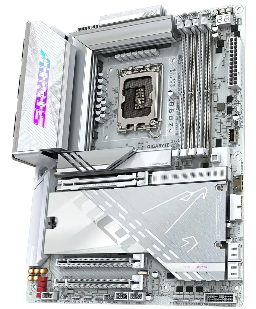 Материнська плата Gigabyte Z890 AORUS PRO ICE (Z890 AORUS PRO ICE) (Socket 1851, Intel Z890, ATX) - фото 2