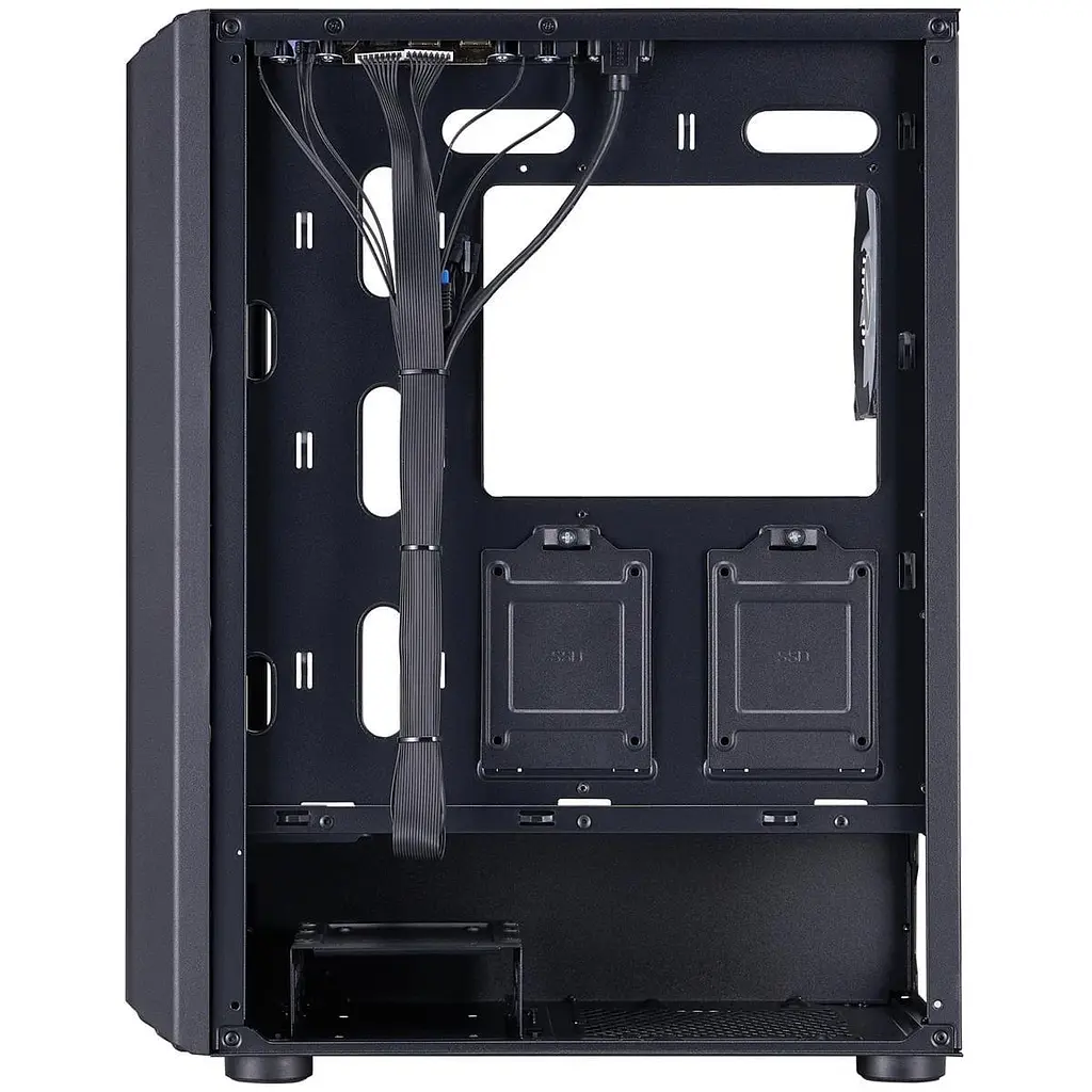 Корпус 1stPlayer H6-BK-4F7 Black без БЖ (H6-BK-4F7) - фото 4