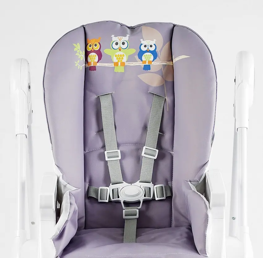 Стульчик для кормления K-60290 Joy мягкий чехол ПВХ, 4 колеса, съёмный столик, корзинка, в коробке (6989203550090) - фото 7