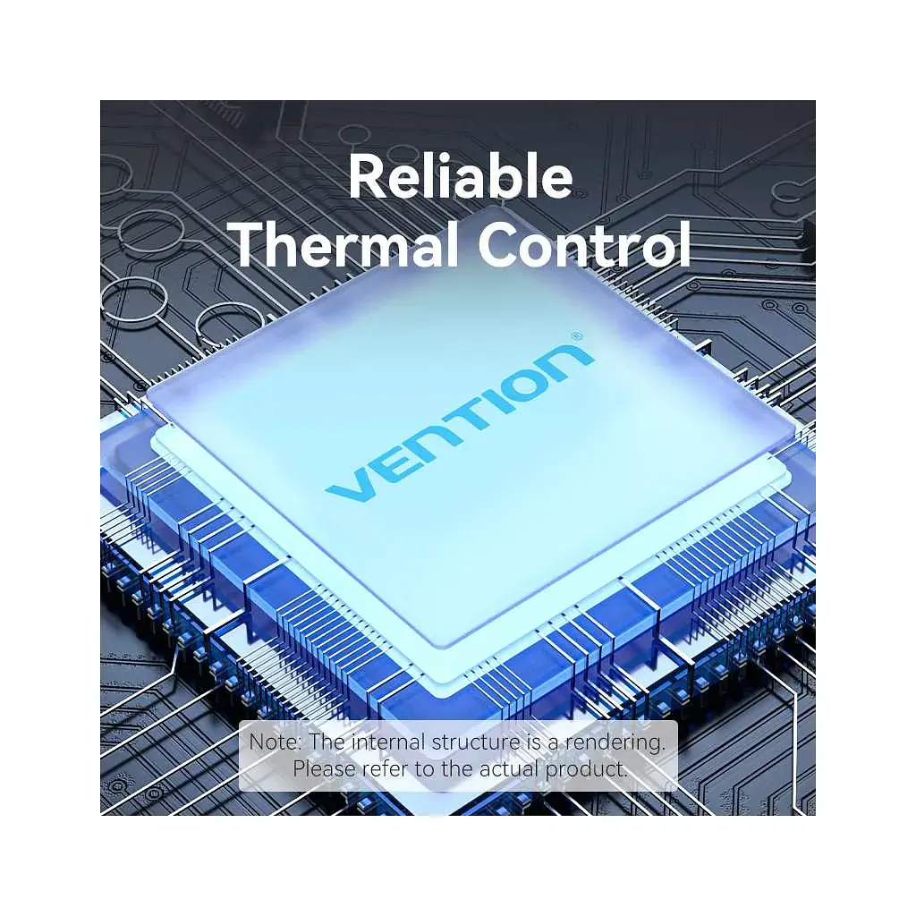 Концентратор Vention USB 3.0 to USB 3.0x3/RJ45/Type-C Hub Blue Aluminum Alloy 5-in-1 (TGFSB) - фото 7