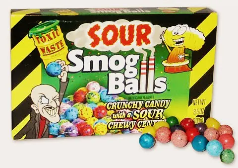 Кислі жуйки Toxic Waste - Sour Smog Balls