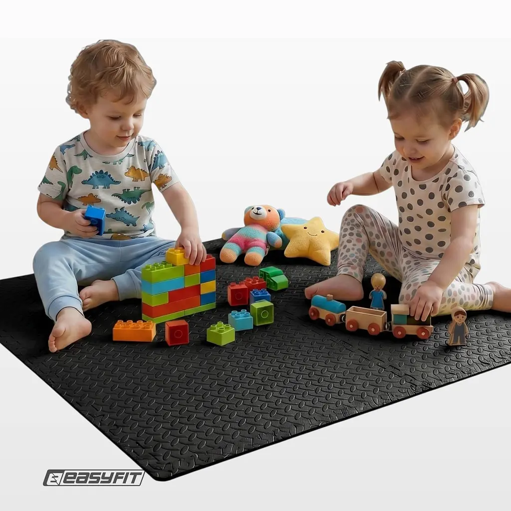 Татамі мат EasyFit SwallowTail 4 шт (60х60х1 см) пазл хвіст ластівки з бортиком - фото 10
