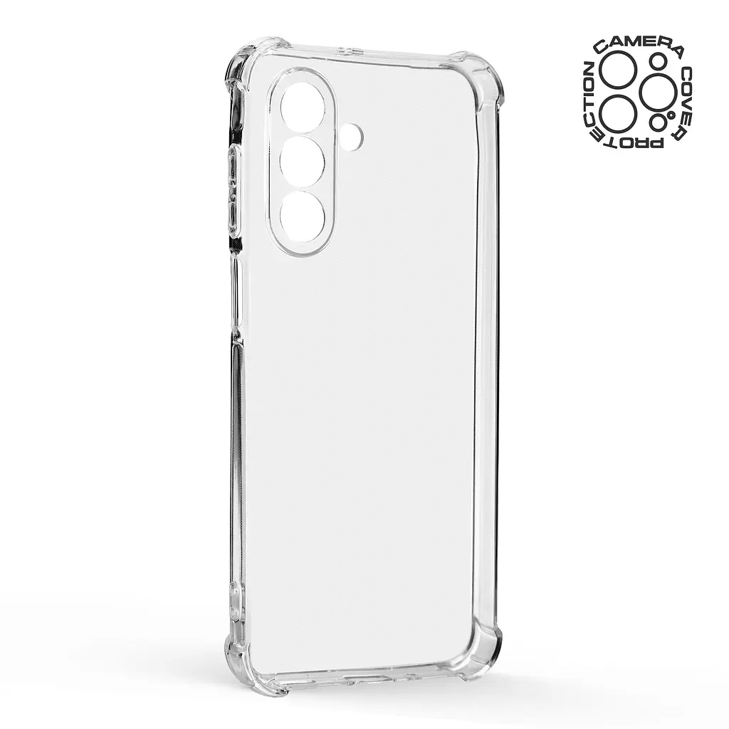 Прозрачный чехол для Samsung Galaxy A17 4G (A175) с защитой камеры и усиленными бортами, тонкий, силиконовый, бесцветный, ударостойкий, противоударный бампер c закрытой камерой, ArmorStandart (ARM86526) - фото 2