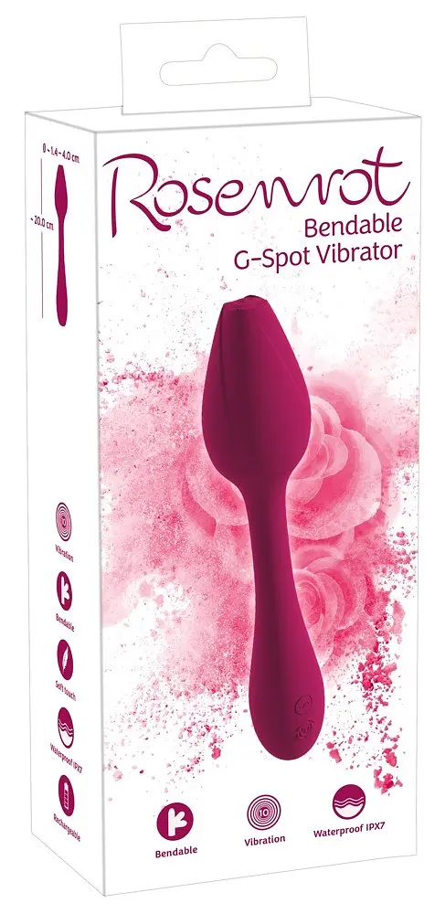 Вібратор Orion Rosenrot Bendable G-Spot 20 см червоний - фото 10