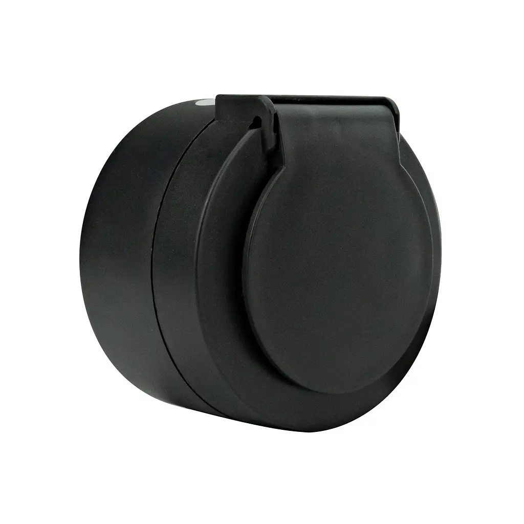 Розетка Ovivo Electric xOne з заземленням та кришкою антрацит - фото 5