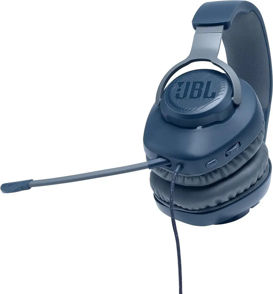 Наушники JBL QUANTUM 100 Mic Blue (JBLQUANTUM100BLU) - фото 6