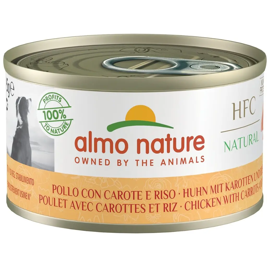 Акция!!! Набор влажного корма для собак Almo Nature HFC Dog Natural 4+1 с курицей, морковью и рисом 475 г (5 шт. х 95 г) - фото 2
