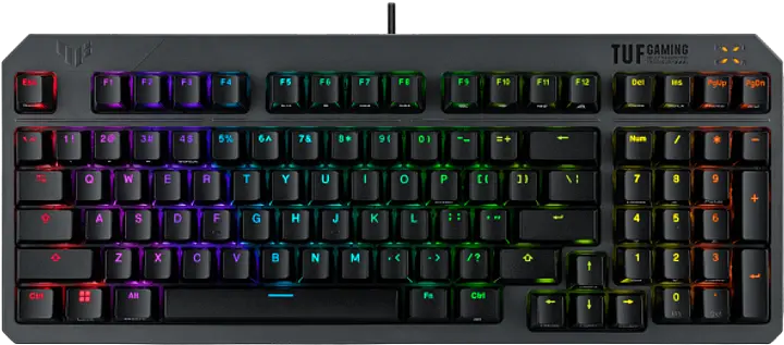 Клавіатура ASUS TUF Gaming K3 Gen II Opti-Mech RGB Red Switches USB UA Black (90MP0390-BKMA00) - фото 2
