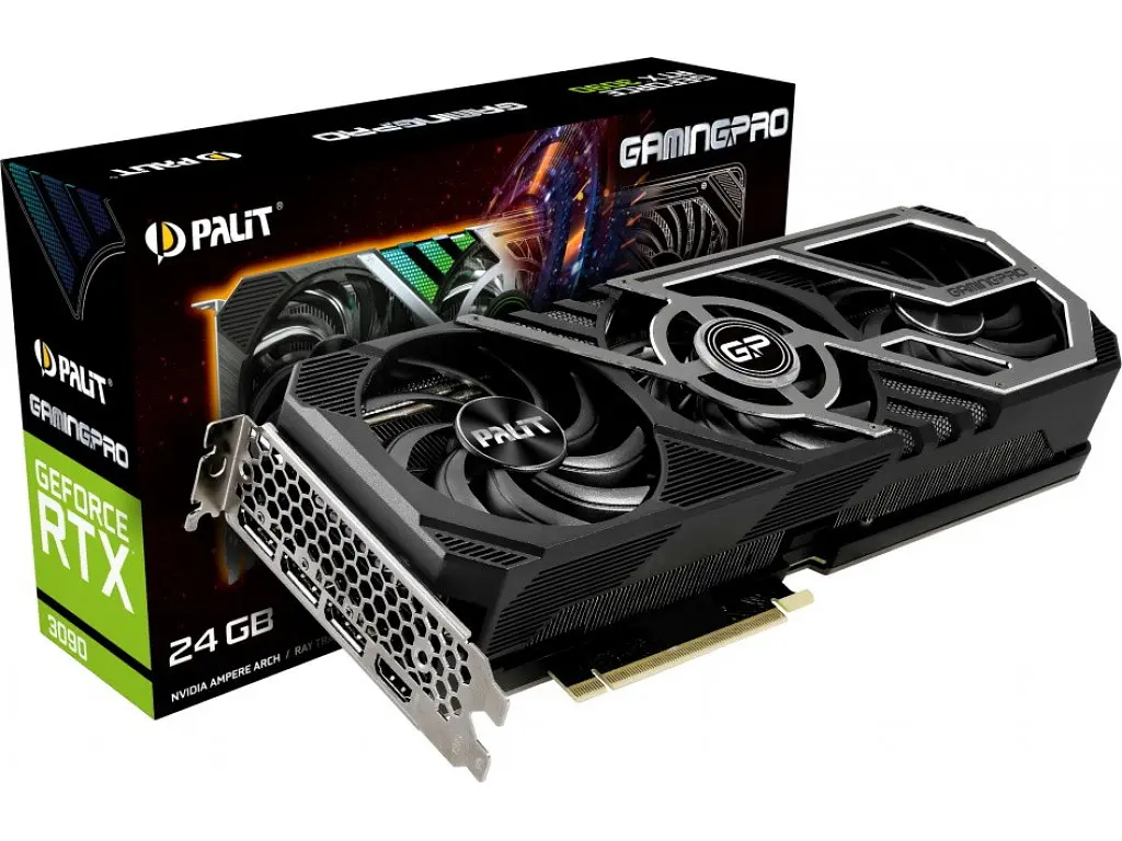 Відеокарта Palit RTX 3090 24Gb GamingPro (NED3090019SB-132BA) (GDDR6X, 384 bit, PCI-E v4.0) Б/в - фото 10