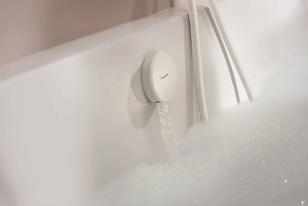 Слив-перелив Hansgrohe Exafill II, наружная часть для сифона для ванны с наполнением matt white/white gloss 58119700 - фото 2