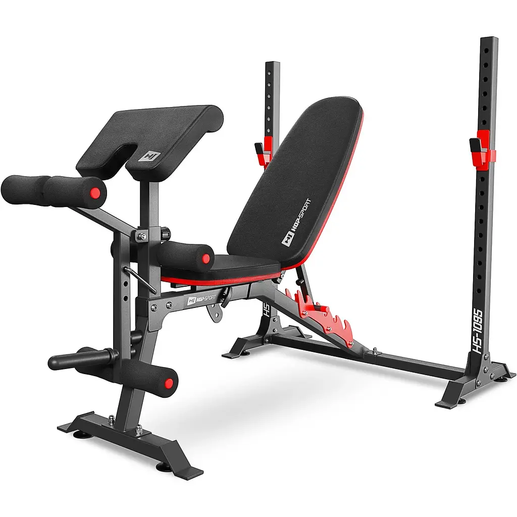Набор Hop-Sport Strong 138кг со скамейкой HS-1095 - фото 6