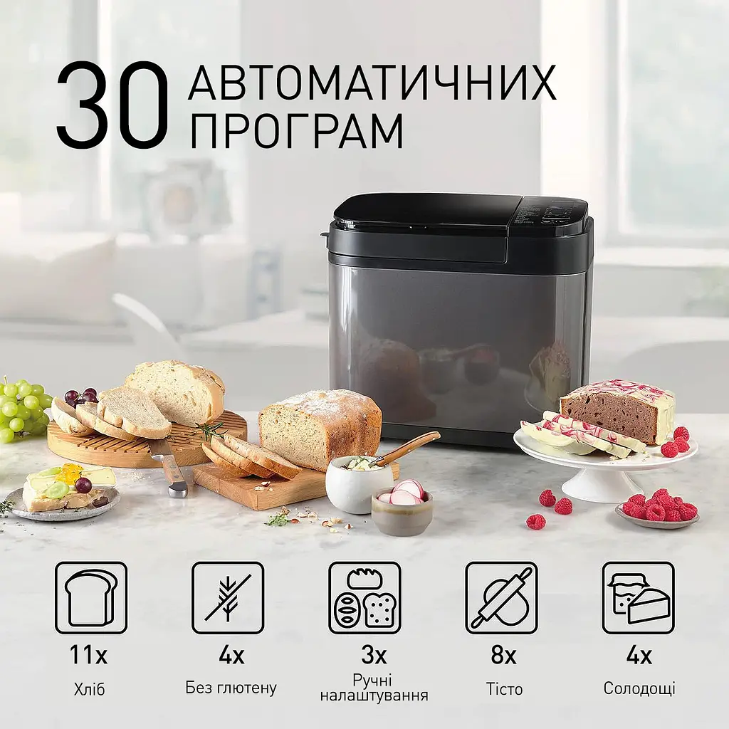 Хлібопічка Panasonic SD-YR2540HTS-A з додатковою лопаткою для житнього тіста - фото 3