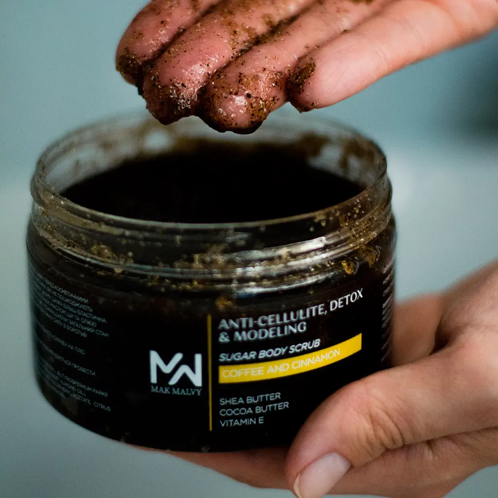 Антицеллюлитный скраб для тела Кофе с корицей Mak Malvy 250 мл - фото 3