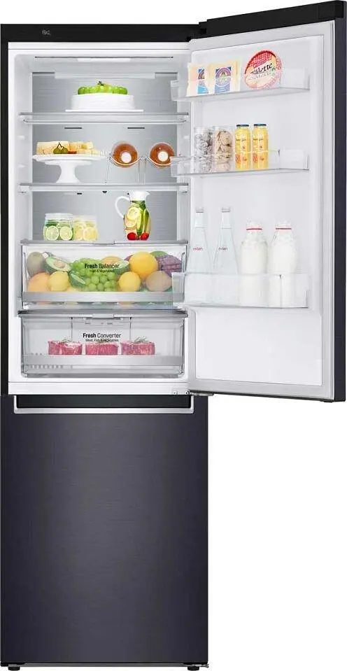 Холодильник LG GA-B459SBUM 186 см 341 л А++ Total No Frost зовнішній дисплей чорний матовий - фото 5