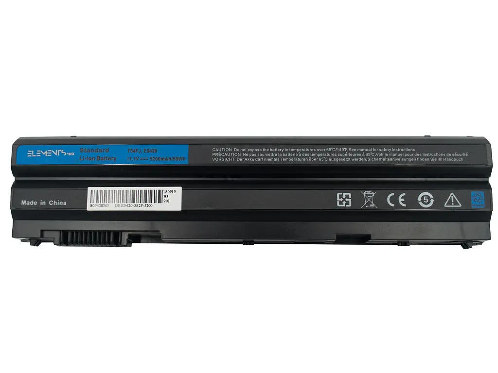 Акумулятор Elements для Dell Latitude E5420 E6430 Vostro 3460 3560 Inspiron 5420 7420 5520 11.1V 5200 mAh (E5420-3S2P-5200) - фото 2
